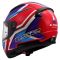 Мотошолом LS2 FF353 Rapid 2 Flitz White Blue Red