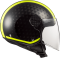 Мотошолом LS2 OF558 Sphere Lux Crush Black Hi Vis Yellow