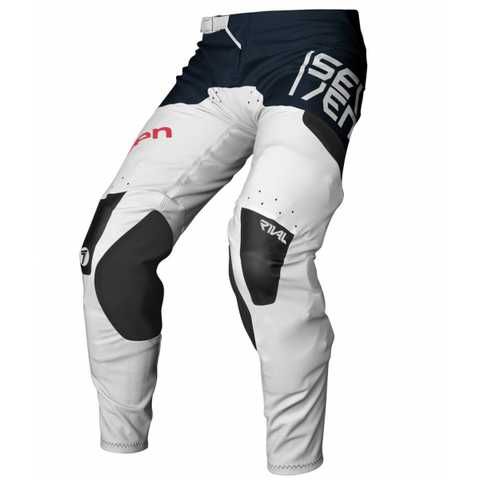 Мотоштани Seven Rival Rampart White/Navy