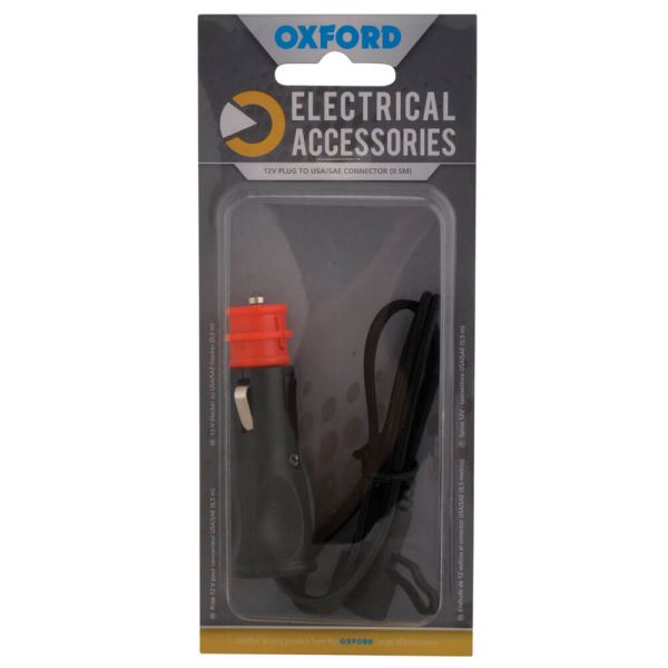 Зарядний пристрій Oxford 12Vplug to USA/SAE connector (0.5mtr lead)