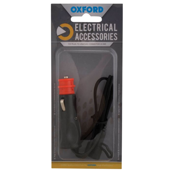 Зарядний пристрій Oxford 12Vplug to USA/SAE connector (0.5mtr lead)