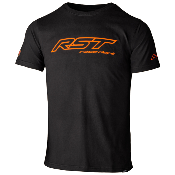 Футболка RST Race Dept Logo Mens T-Shirt Black / Flo Orange