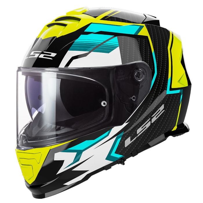 Мотошолом LS2 FF800 Storm 2 Tracker Black H-V Yellow