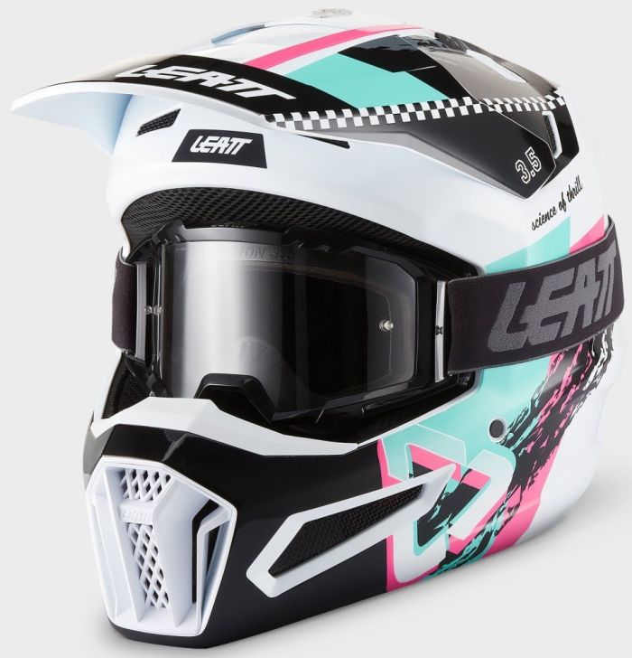 Шолом Leatt Moto 3.5 Helmet + Goggle Pink