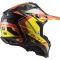 Мотошолом LS2 MX700 Subverter Evo Arched Black Yellow Red