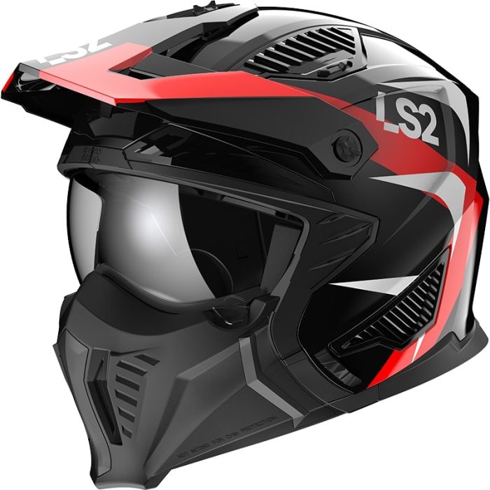Мотошолом LS2 OF606 Drifter Triality Red