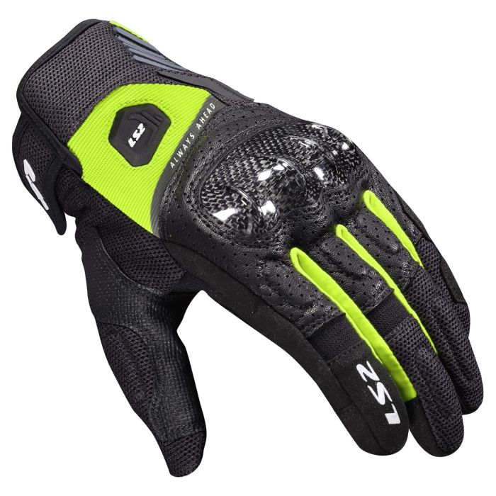 Моторукавички LS2 Atom Man Gloves Black Hi-Vis Yellow