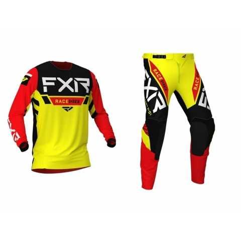 Мотоштани дитячі FXR Yth Pro-Stretch MX 21-Yellow/Black/Red
