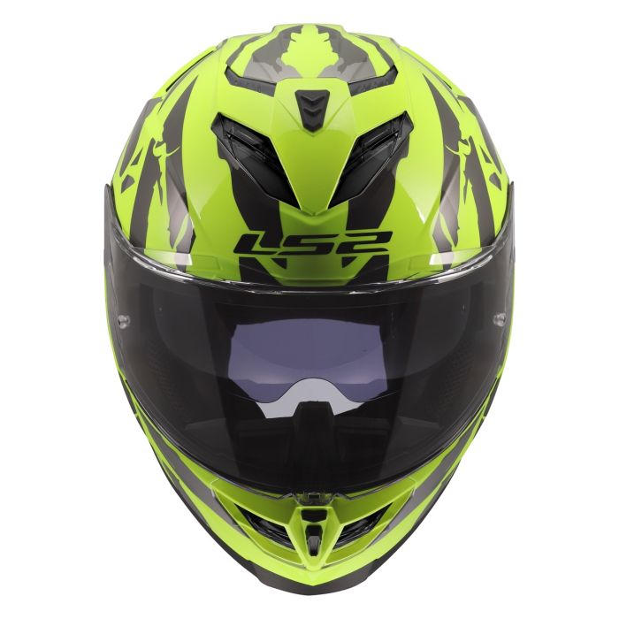 Мотошолом LS2 FF818 Storm 3 Kaos Hi-Vis Yellow