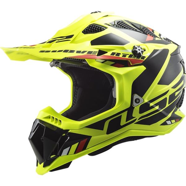 Мотошолом LS2 MX700 Subverter Evo Stomp Hi-Vis Yellow Black