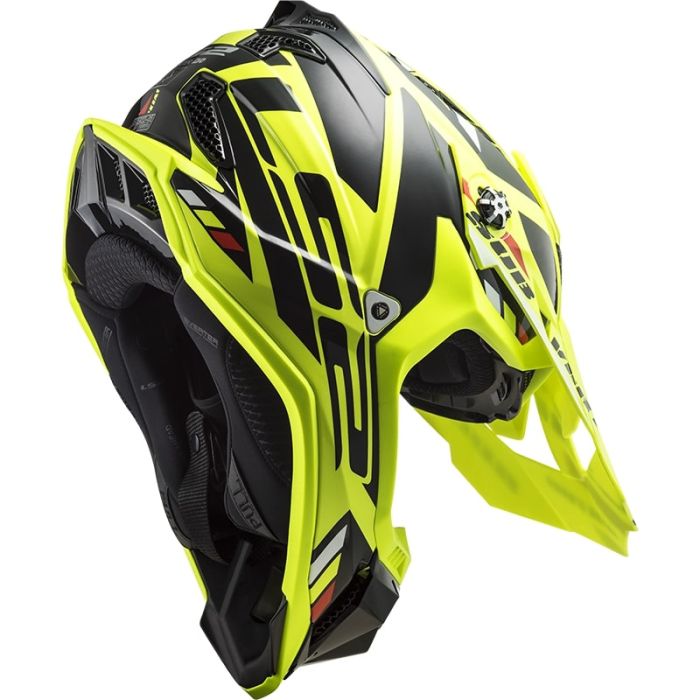 Мотошолом LS2 MX700 Subverter Evo Stomp Hi-Vis Yellow Black