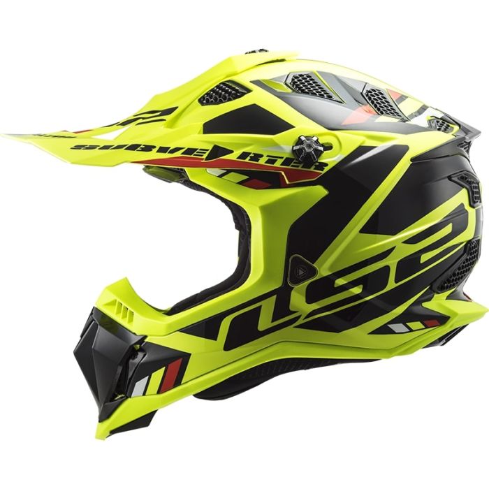 Мотошолом LS2 MX700 Subverter Evo Stomp Hi-Vis Yellow Black