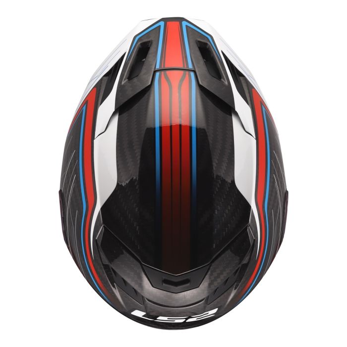 Мотошолом LS2 FF807 Dragon Subic White Blue Red