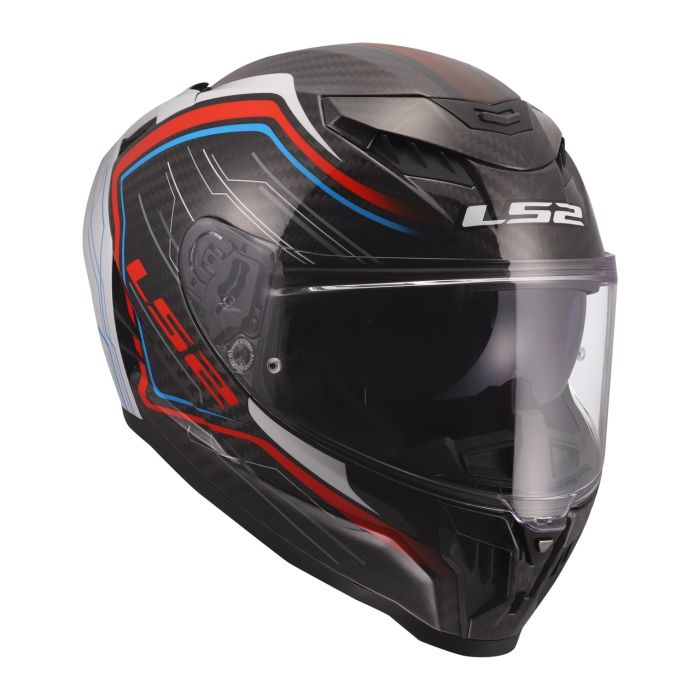 Мотошолом LS2 FF807 Dragon Subic White Blue Red