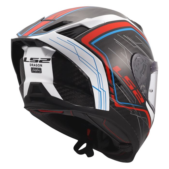 Мотошолом LS2 FF807 Dragon Subic White Blue Red