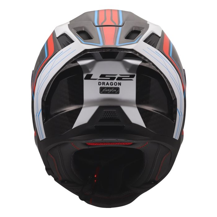 Мотошолом LS2 FF807 Dragon Subic White Blue Red