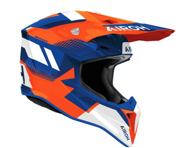 Шолом AIROH WRAAAP VISION orange/blue gloss