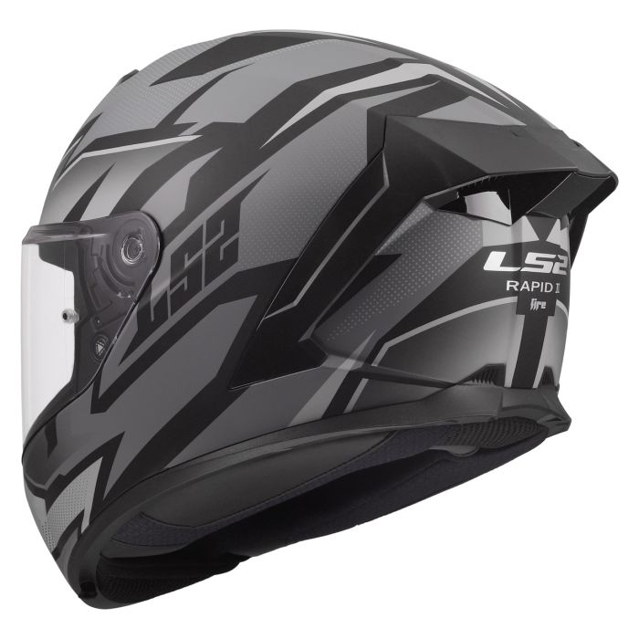 Мотошолом LS2 FF820 Rapid 3 Xtrem Matt Black Grey