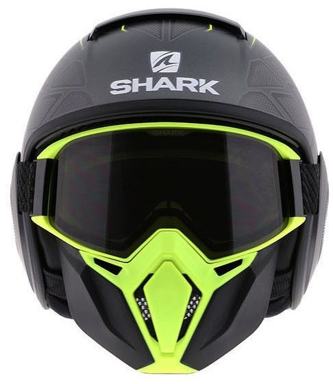 Мотошолом Shark Street Drak Hurok Matt Anthracite/Yellow/Black