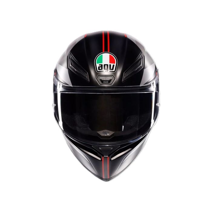 Шолом AGV K1 S (E2206) LAP matt black/grey/red