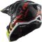 Мотошолом LS2 MX703 C X-Force Barrier Hi-Viz Yellow Red