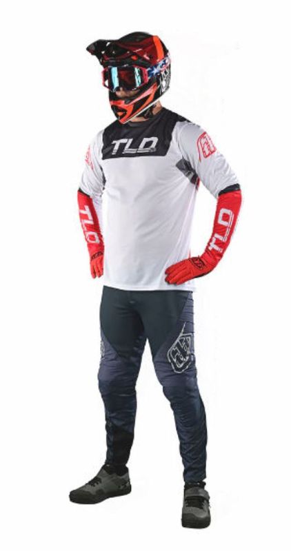 Джерсі TLD Sprint Jersey Fractura [Charcoal Glo Red]