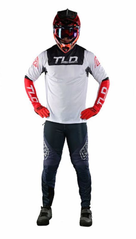 Джерсі TLD Sprint Jersey Fractura [Charcoal Glo Red]