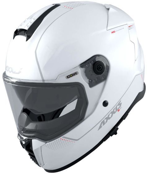 Мотошолом AXXIS HAWK SV Solid A0 Gloss White