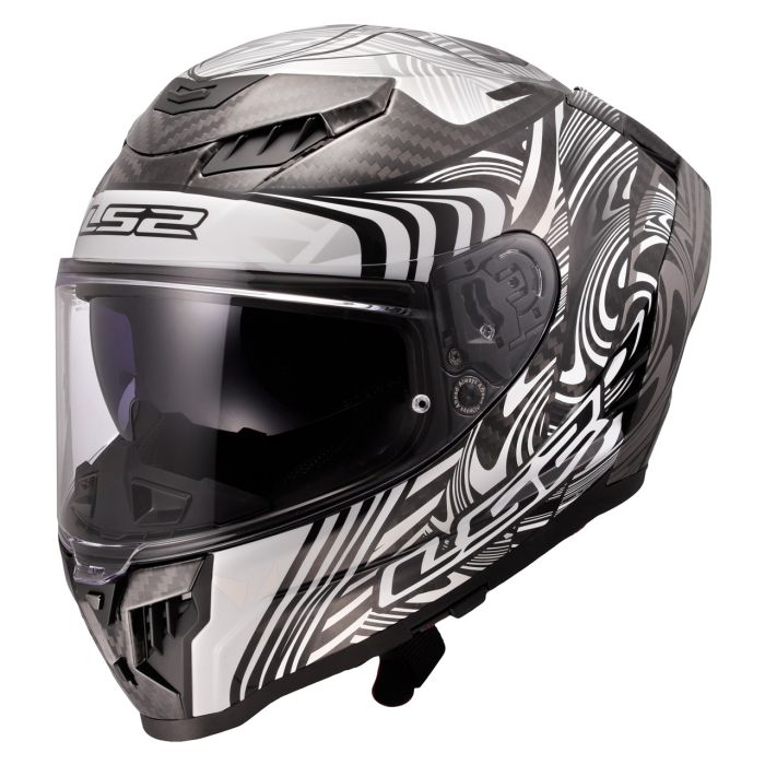 Мотошолом LS2 FF807 Dragon Enthum Silver
