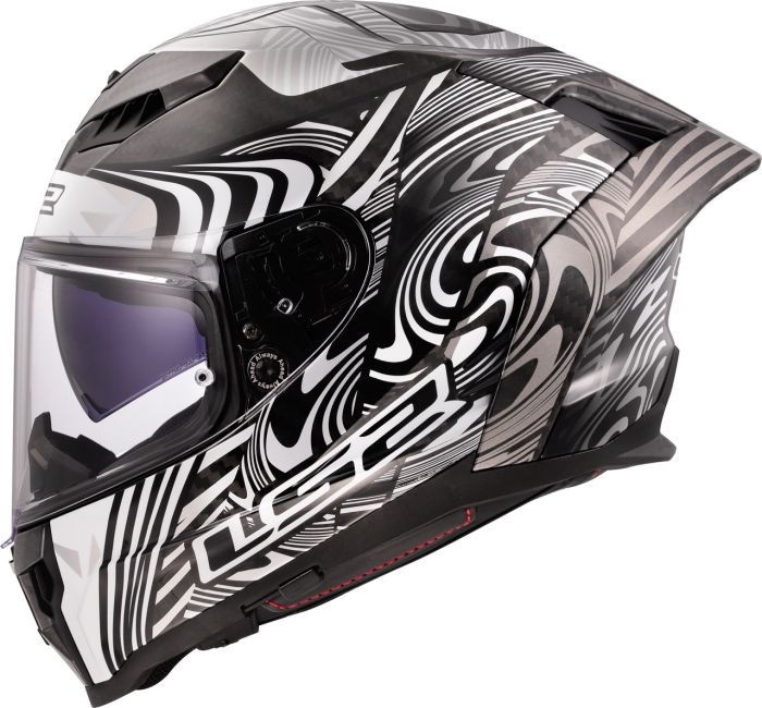 Мотошолом LS2 FF807 Dragon Enthum Silver