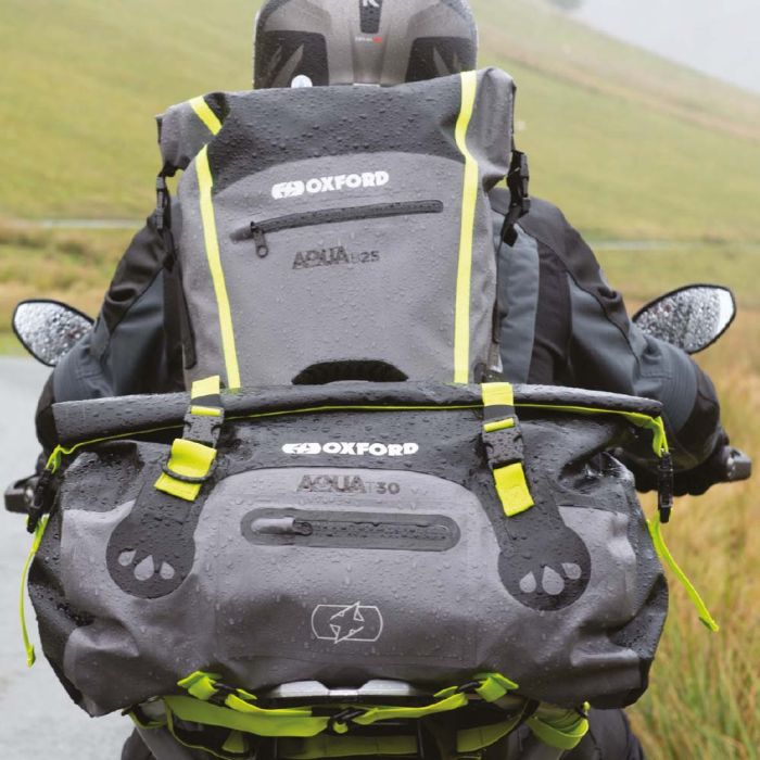 Мото сумка Oxford Aqua T-30 Roll Bag Black/Grey/Fluo