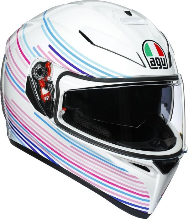 Мотошолом AGV K3 SV Sakura Pearl Whit\Purple