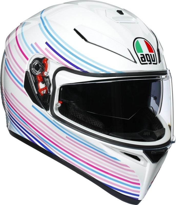 Мотошолом AGV K3 SV Sakura Pearl Whit\Purple