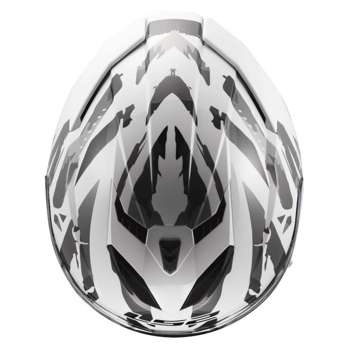 Мотошолом LS2 FF818 Storm 3 Kaos White Grey