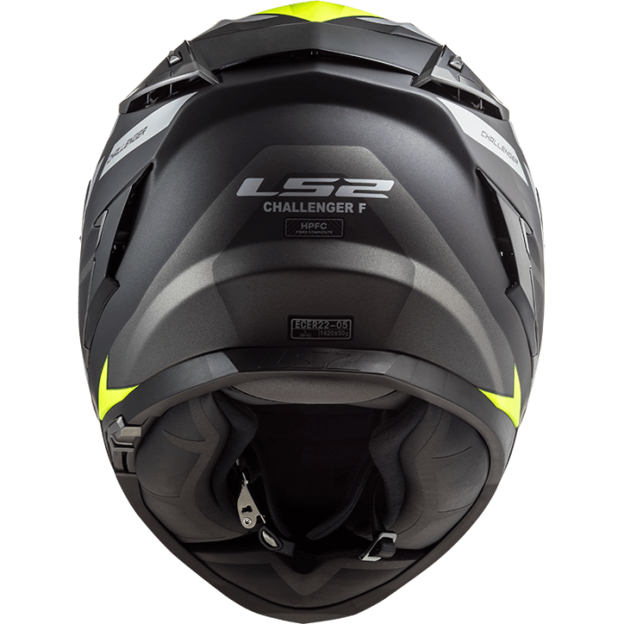 Мотошолом LS2 FF327 Challenger Allert Matt Titanium Hi-Vis Yellow