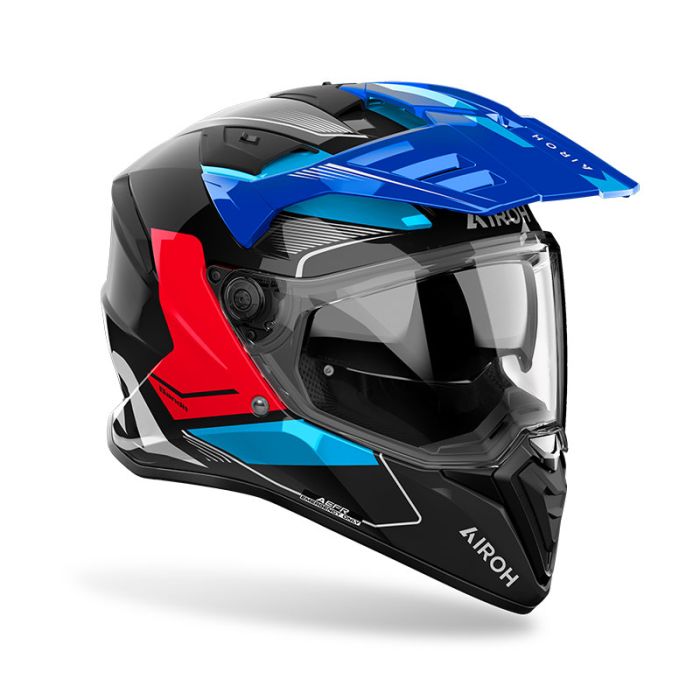 Шолом AIROH BANDIT TUNE blue/red gloss
