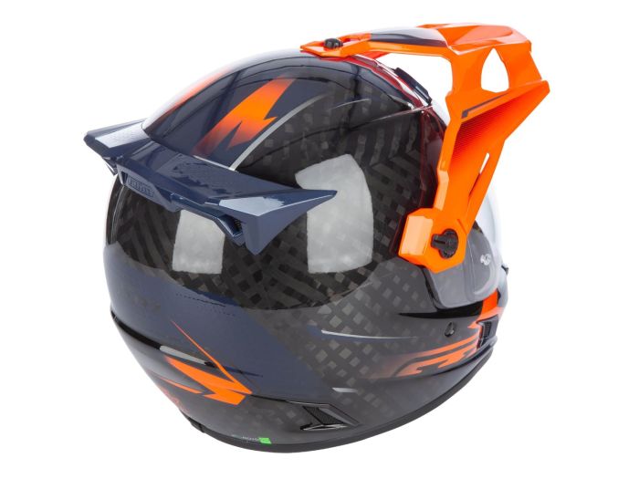 Мотошолом KLIM Krios Pro ECE/DOT XL Echo Gloss Black - Striking Orange - Petrol
