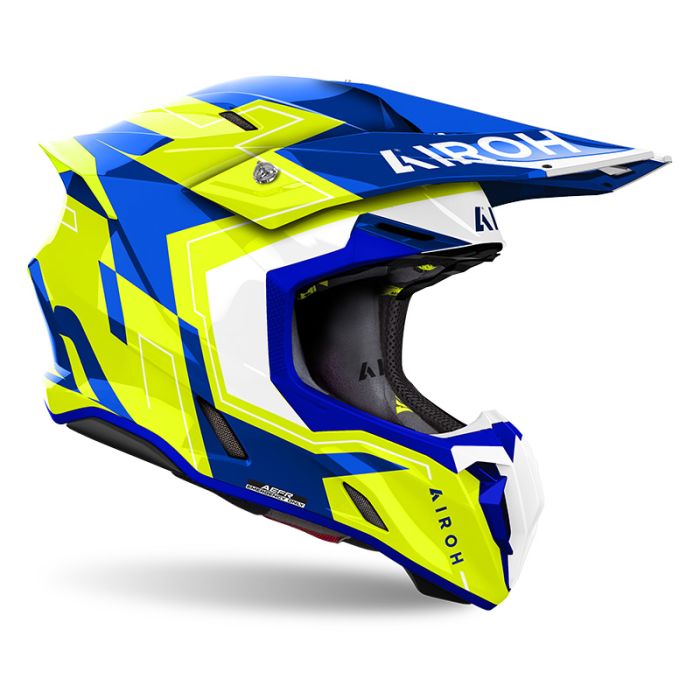 Шолом AIROH TWIST 3 DIZZY blue/yellow gloss