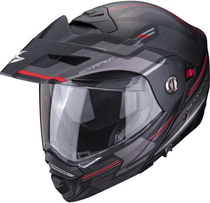 Мотошолом Scorpion ADX-2 Carrera Black Matt/Red
