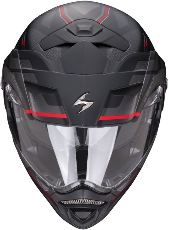 Мотошолом Scorpion ADX-2 Carrera Black Matt/Red