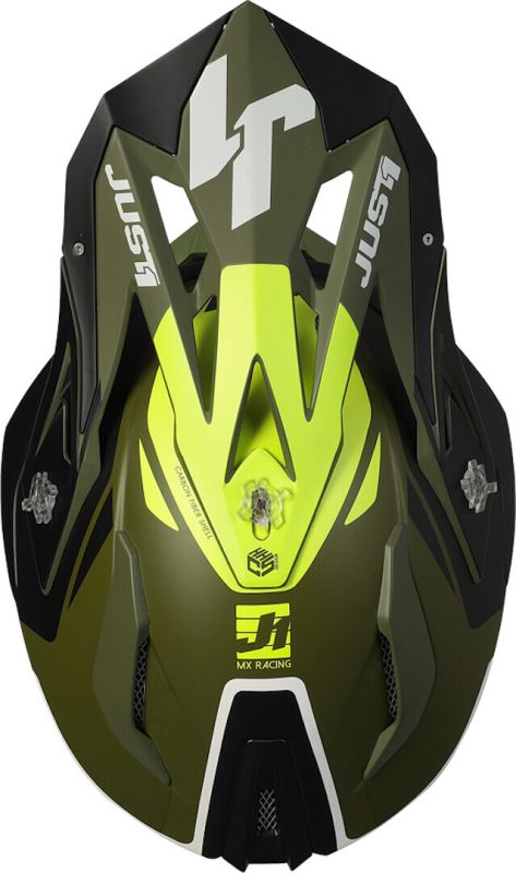 Мотошолом Just1 J18 Pulsar Army Green Black White