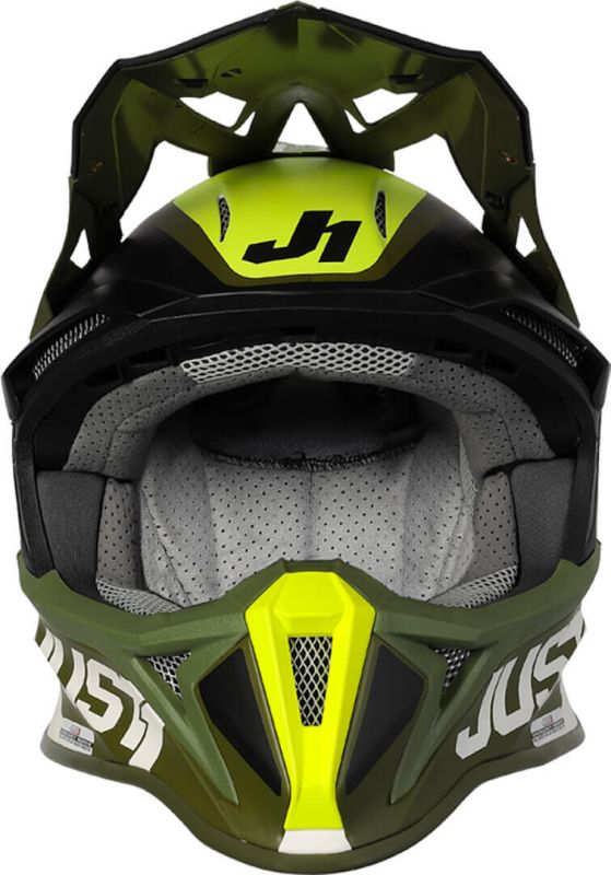 Мотошолом Just1 J18 Pulsar Army Green Black White