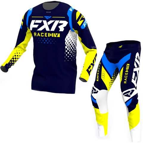 Мотоштани FXR Revo MX 22-Midnight/White/Yellow
