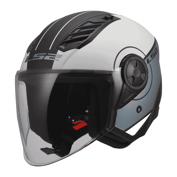 Мотошолом LS2 OF616 Airflow 2 Cover Grey Blue