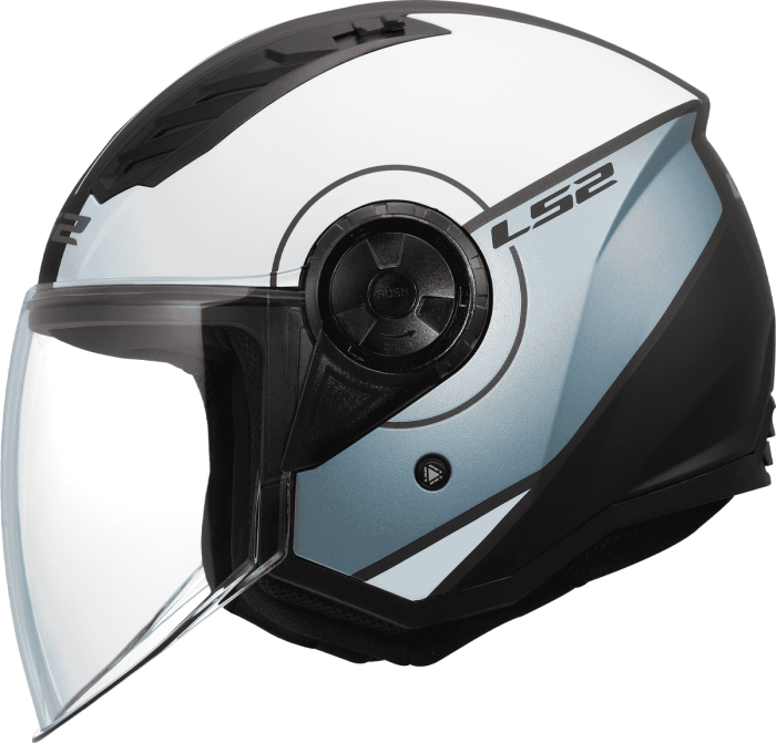 Мотошолом LS2 OF616 Airflow 2 Cover Grey Blue
