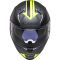 Мотошолом LS2 FF811 Vector 2 Splitter Matt Titanium Hi-Vis Yellow