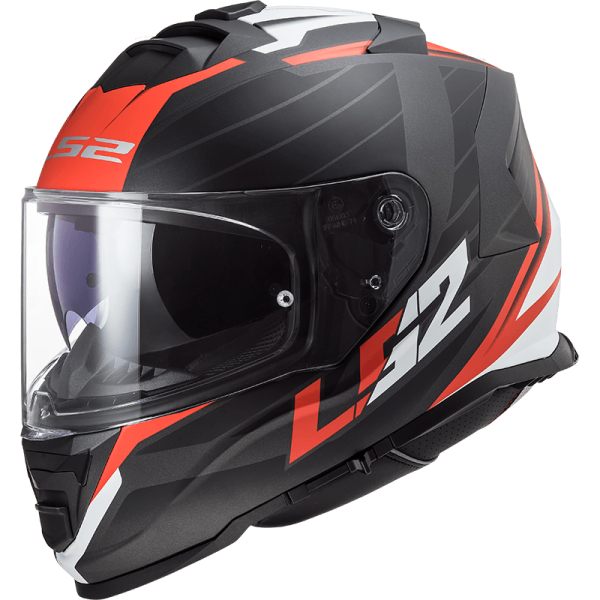 Мотошолом LS2 FF800 Storm Nerve Matt Black Red