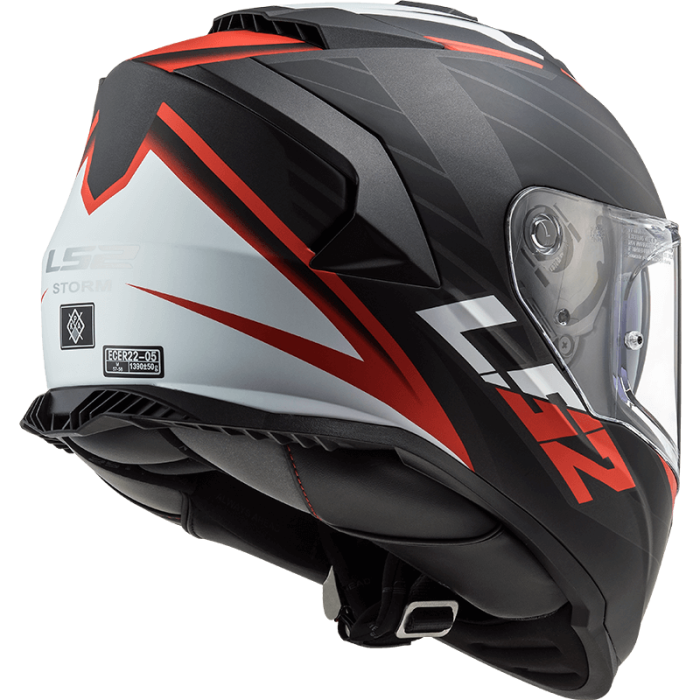 Мотошолом LS2 FF800 Storm Nerve Matt Black Red