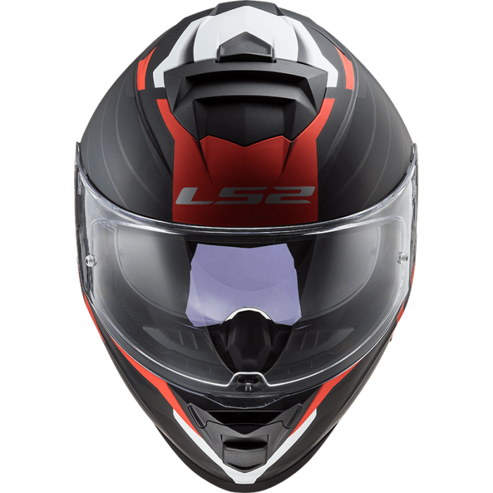 Мотошолом LS2 FF800 Storm Nerve Matt Black Red