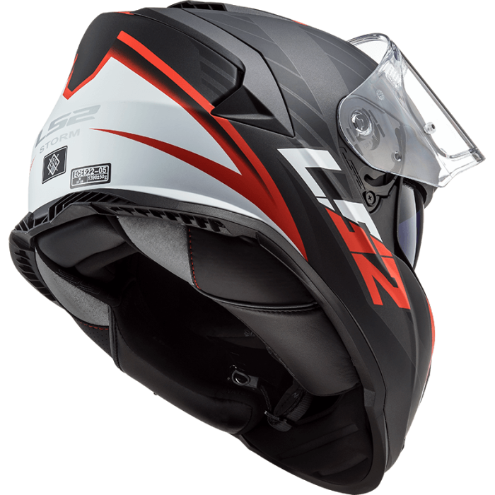 Мотошолом LS2 FF800 Storm Nerve Matt Black Red